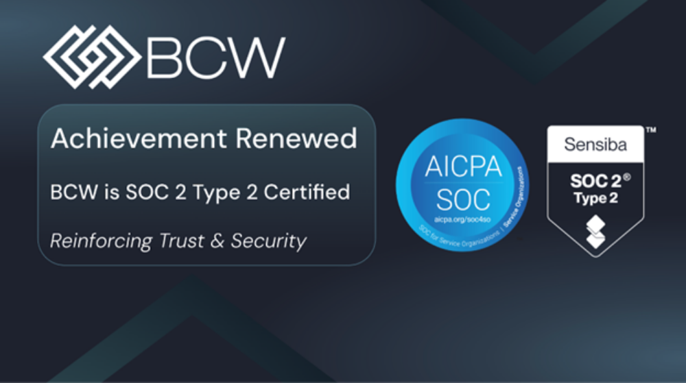 BCW SOC2 renews attestation